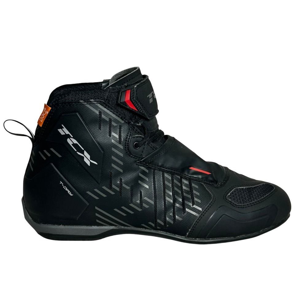 TCX R04D WP Motorcycle Boots Men's US 10 and 11 EU 44‎ 45Black T-Dry Waterproof